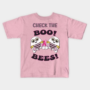 Breast Cancer Awareness Check The Boo-Bees Kids T-Shirt